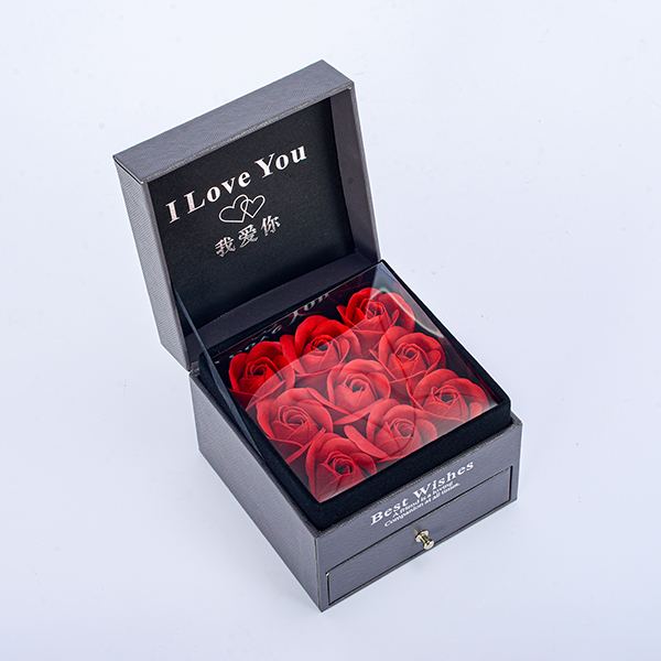 黑色高端首饰包装木盒